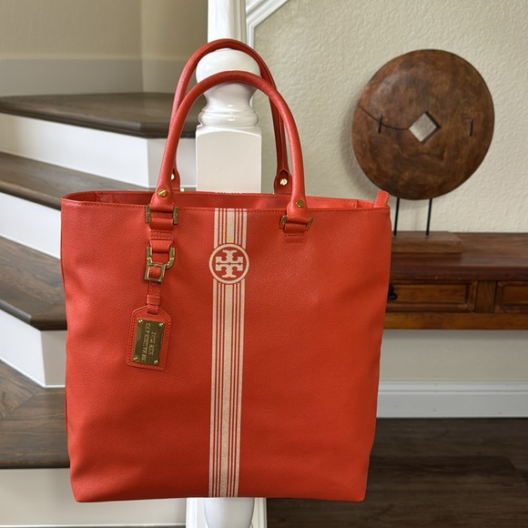 Tory Burch Handbags - Tory Burch 797 Madison AV. New York Vibrant Orange Tote